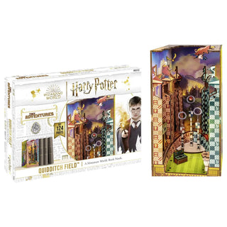 Book Nook Tiny Adventures Terrain de Quidditch 23 cm -  La boutique Aux 2 Balais