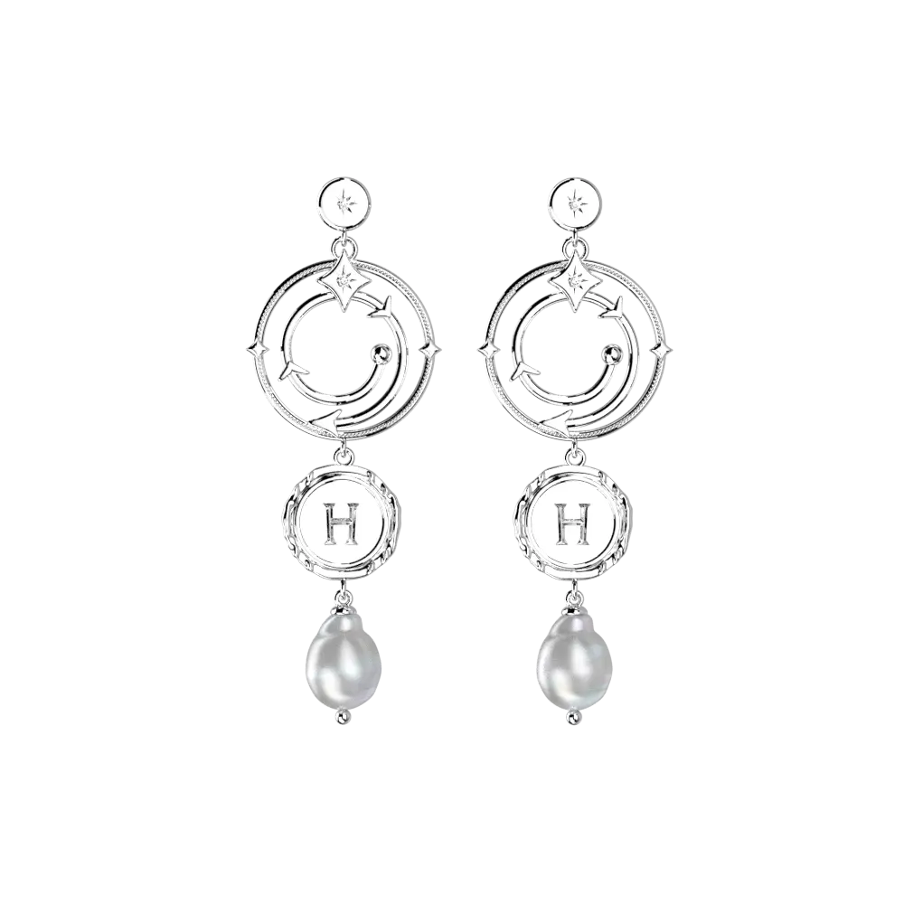 Boucles d'Oreilles Enchantement Harry Potter - Argentées