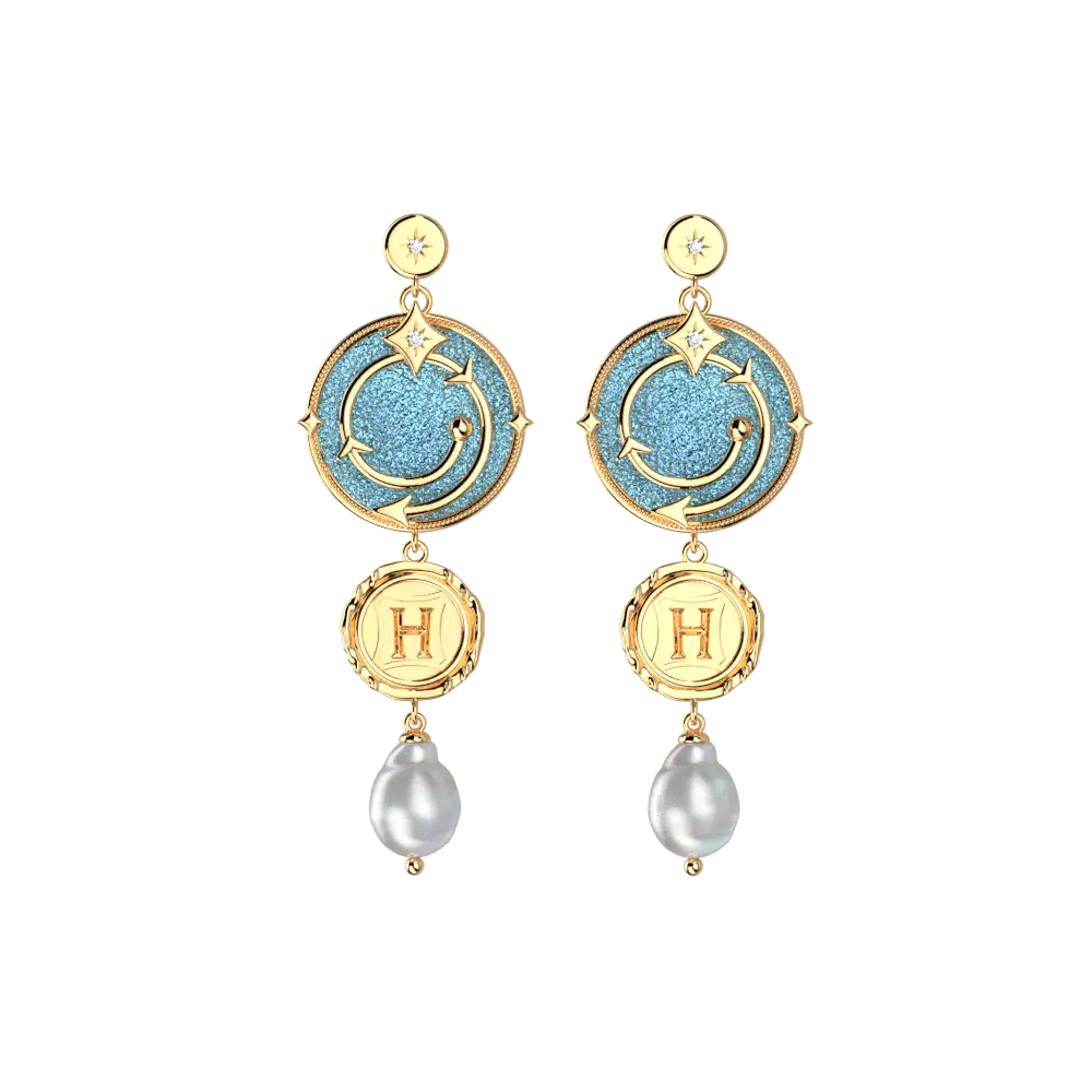 Boucles d'Oreilles Enchantement Harry Potter - Dorées