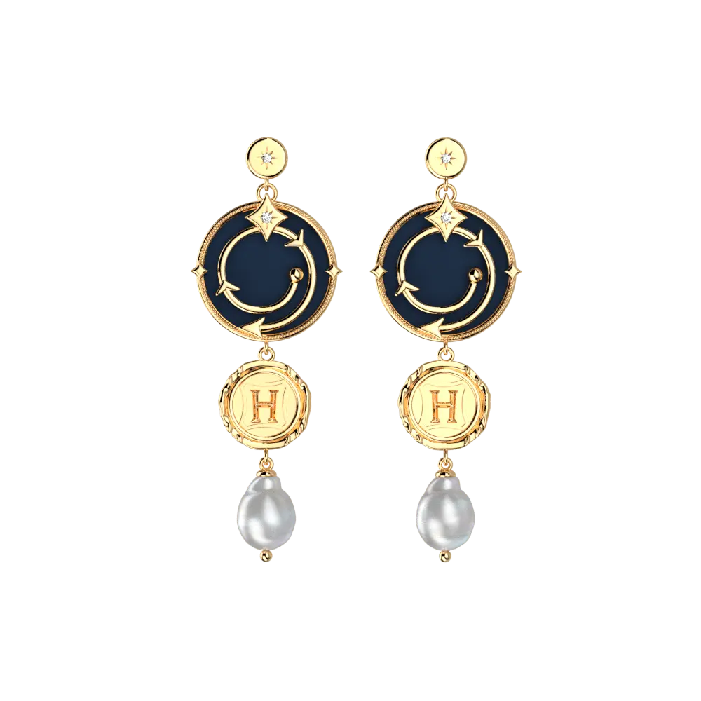 Boucles d'Oreilles Enchantement Harry Potter - Dorées