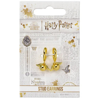 Boucles d'oreilles Harry Potter Vif d'or Huggy -  La boutique Aux 2 Balais
