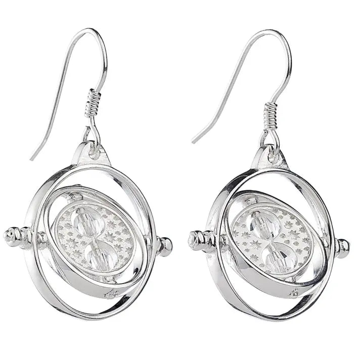 Boucles d'oreilles Retourneur de temps Argent 925ème avec Cristaux -  La boutique Aux 2 Balais