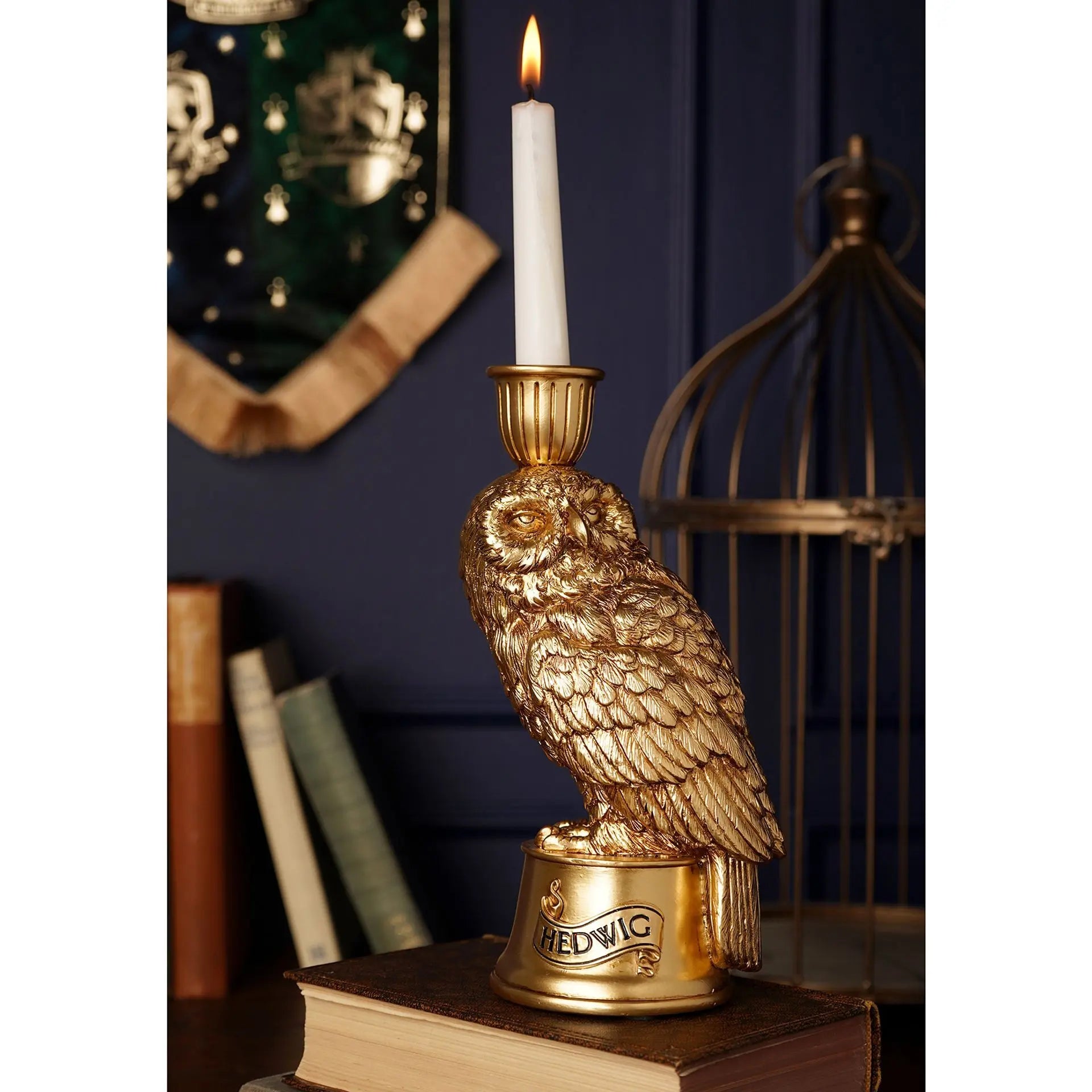 Bougeoir Doré Hedwige 23 cm