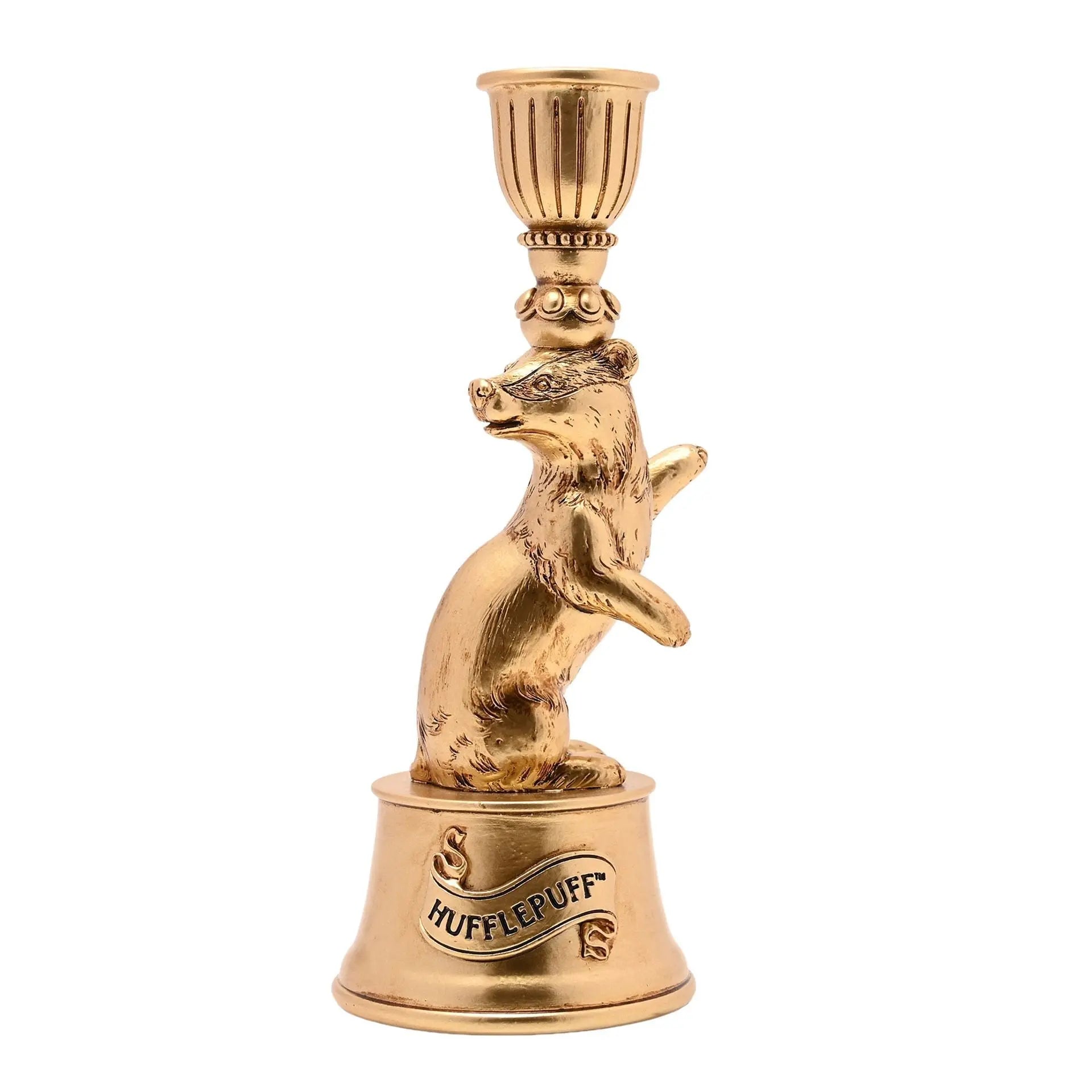 Candelabro Hufflepuff Dorado 21cm