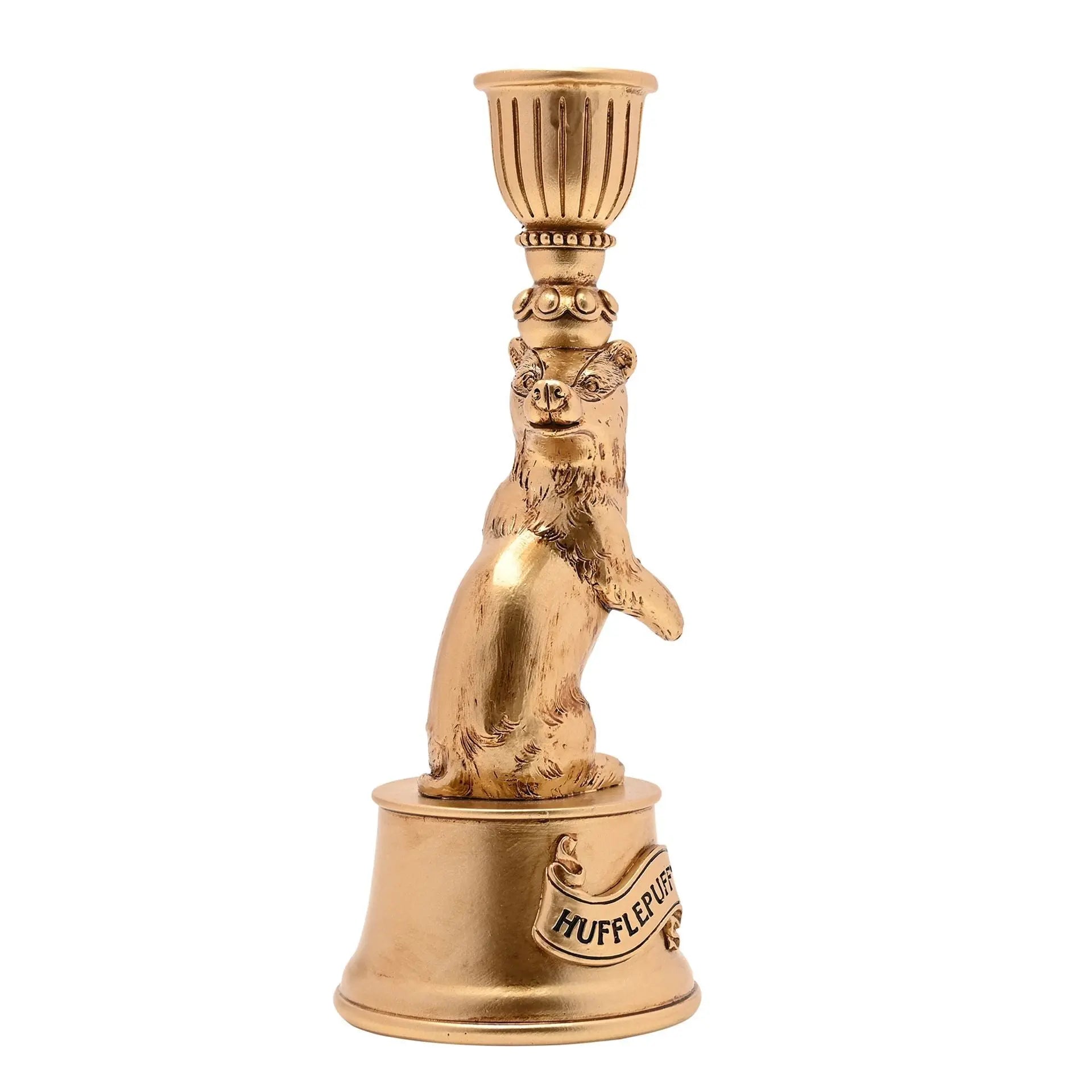 Candelabro Hufflepuff Dorado 21cm