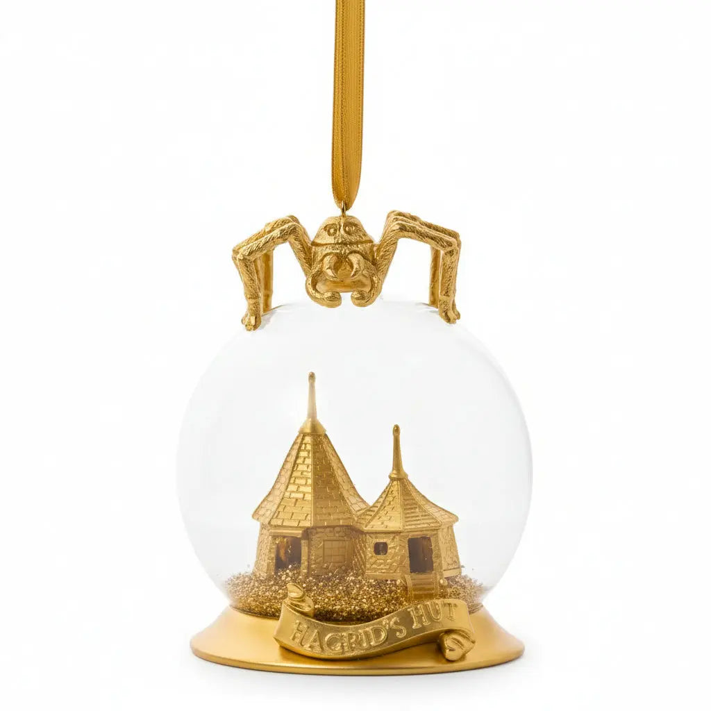 Boule de Noël Maison Hagrid Dorée - Harry Potter -  La boutique Aux 2 Balais