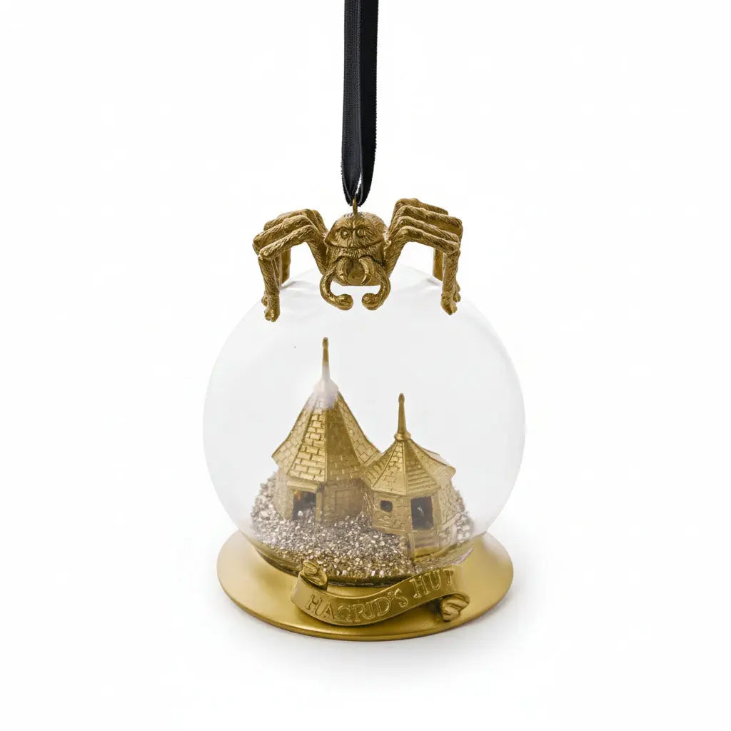 Boule de Noël Maison Hagrid Dorée - Harry Potter -  La boutique Aux 2 Balais