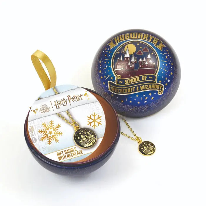 Boule de Noël Poudlard -  La boutique Aux 2 Balais