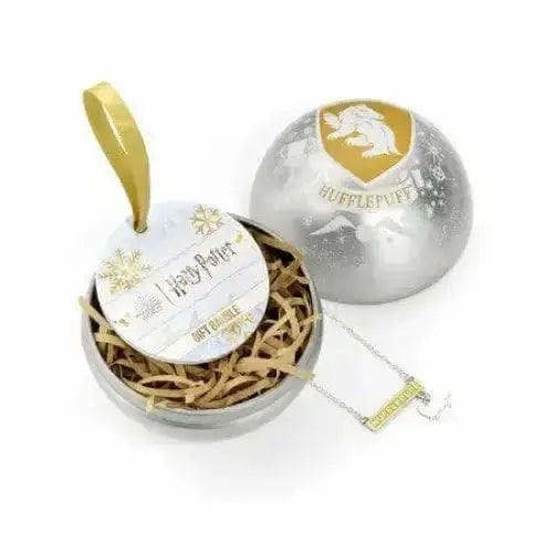 Boule de Noël Poufsouffle -  La boutique Aux 2 Balais