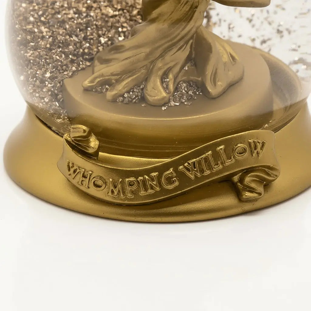Boule de Noël Saule Cogneur Doré - Harry Potter -  La boutique Aux 2 Balais