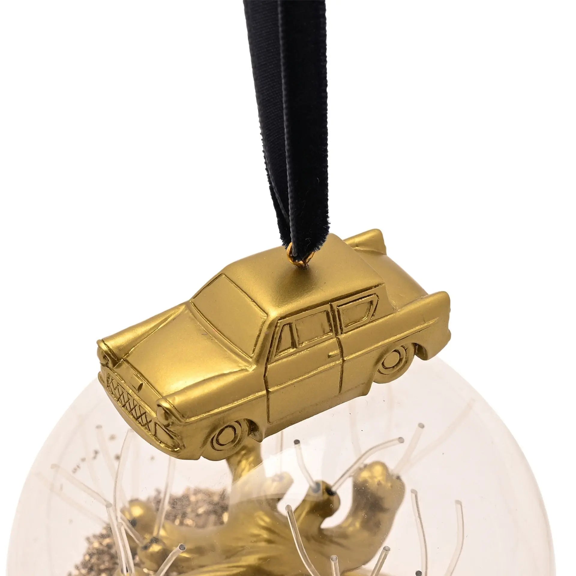Boule de Noël Saule Cogneur Doré - Harry Potter -  La boutique Aux 2 Balais