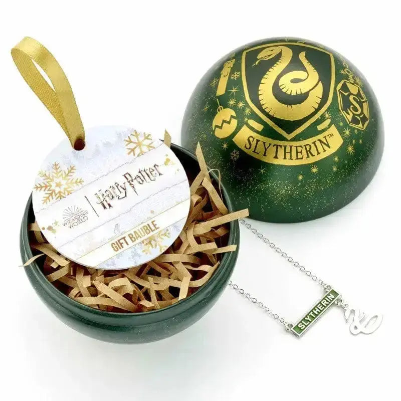 Boule de Noël Serpentard -  La boutique Aux 2 Balais