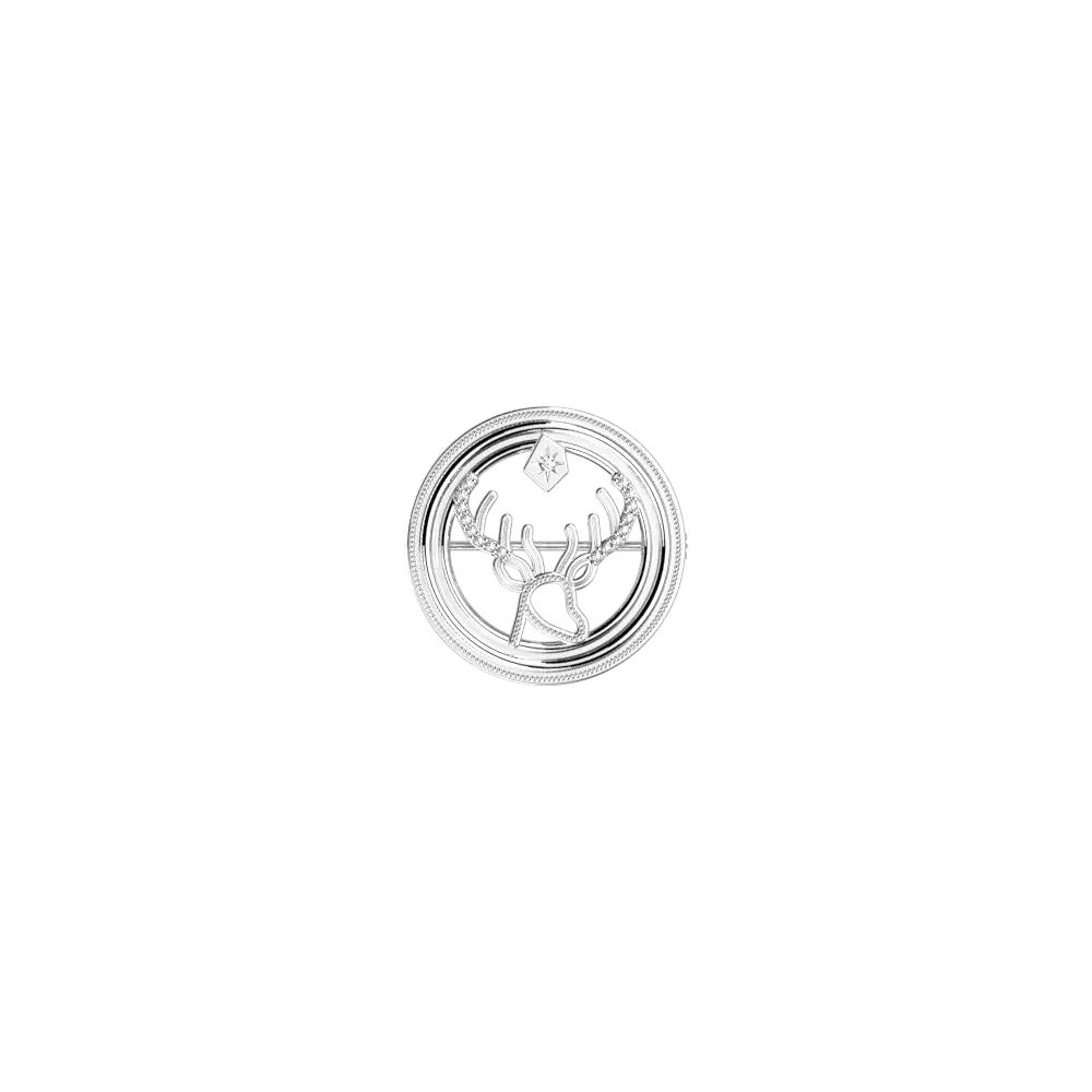 Broche Patronus Cerf Harry Potter - Argentée