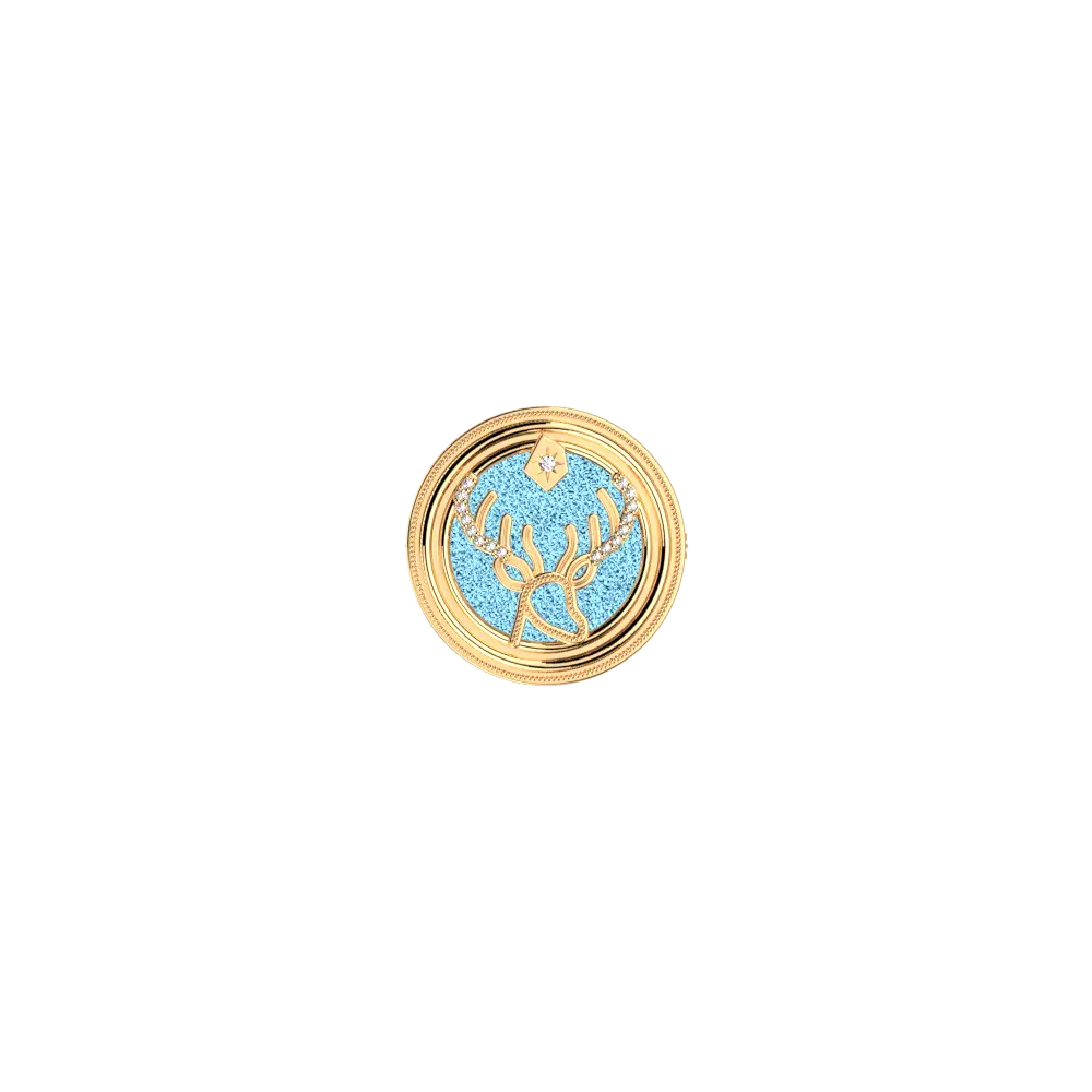 Broche Patronus Cerf Harry Potter - Dorée