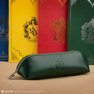 Trousse Serpentard Harry Potter en similicuir vert élégant
