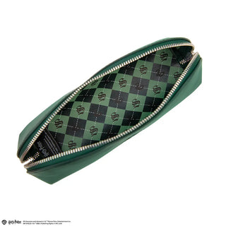 Trousse Serpentard Harry Potter en similicuir vert élégant