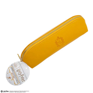 Trousse Poufsouffle Harry Potter en similicuir jaune élégant