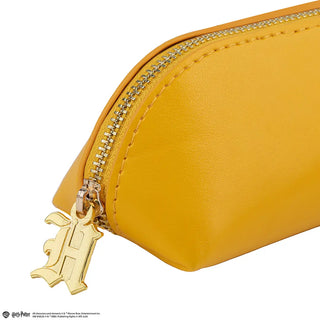 Trousse Poufsouffle Harry Potter en similicuir jaune élégant