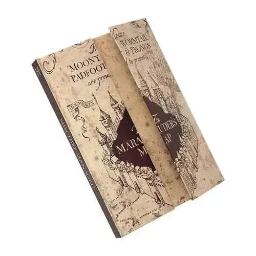 Cahier A5 - Carte du Maraudeur -  La boutique Aux 2 Balais