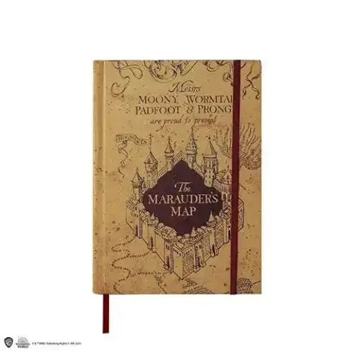 Carnet Carte du Maraudeur avec sa réplique -  La boutique Aux 2 Balais