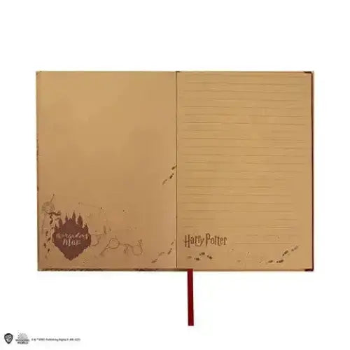 Carnet Carte du Maraudeur avec sa réplique -  La boutique Aux 2 Balais