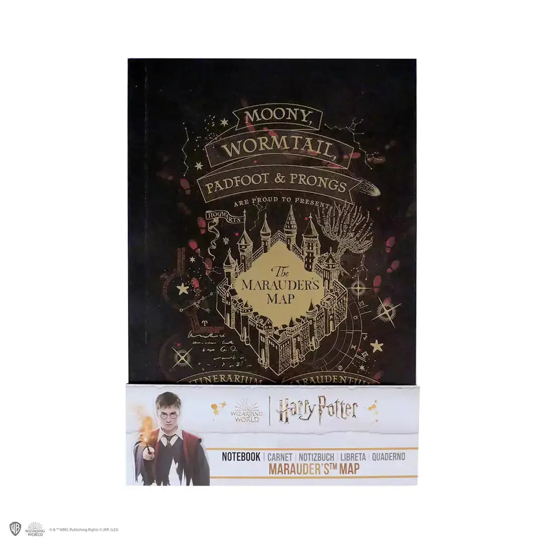 Carnet de Notes Harry Potter Carte du Maraudeur - Journal Souple A5 -  La boutique Aux 2 Balais