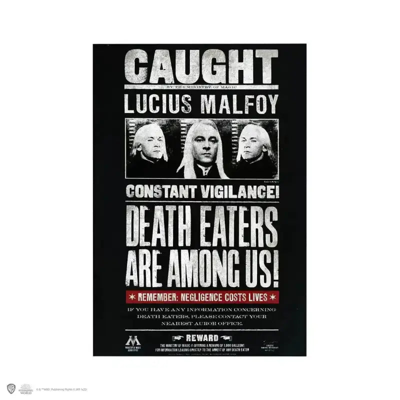 Carnet souple Lucius Malefoy -  La boutique Aux 2 Balais