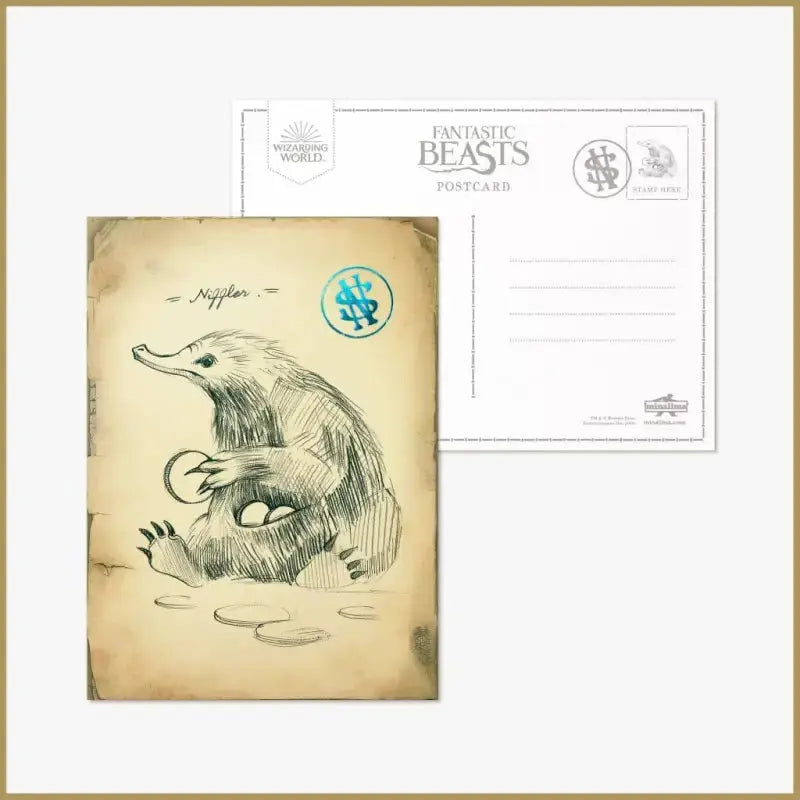 Carte Mystère Minalima Animaux Fantastiques -  La boutique Aux 2 Balais