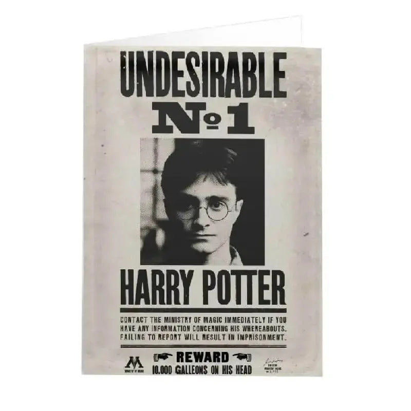 Carte + Enveloppe Minalima Harry Undesirable Lenticulaire -  La boutique Aux 2 Balais