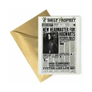 Carte + Enveloppe Minalima Severus Rogue -  La boutique Aux 2 Balais