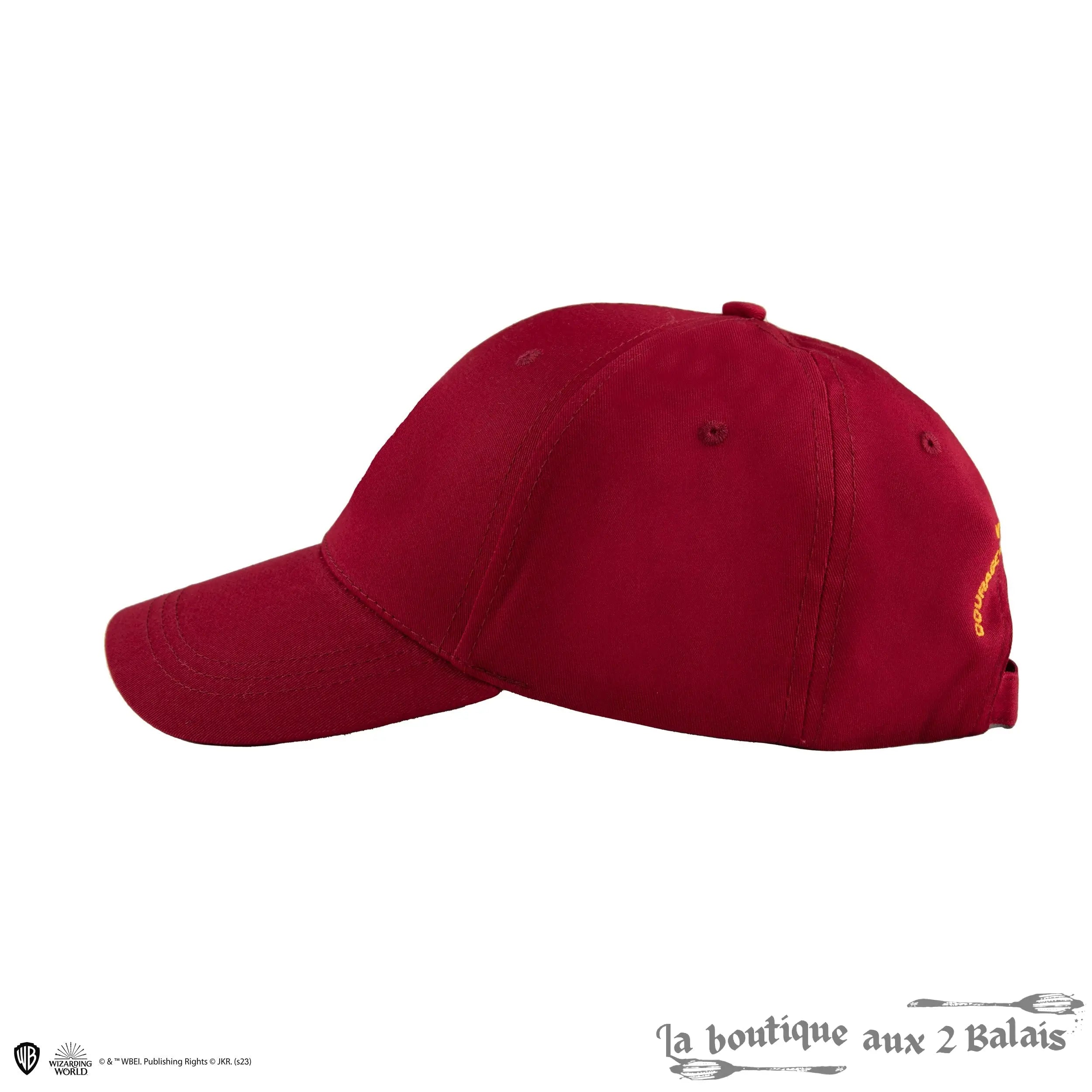 Casquette Gryffondor Harry Potter brodée – 100 % coton