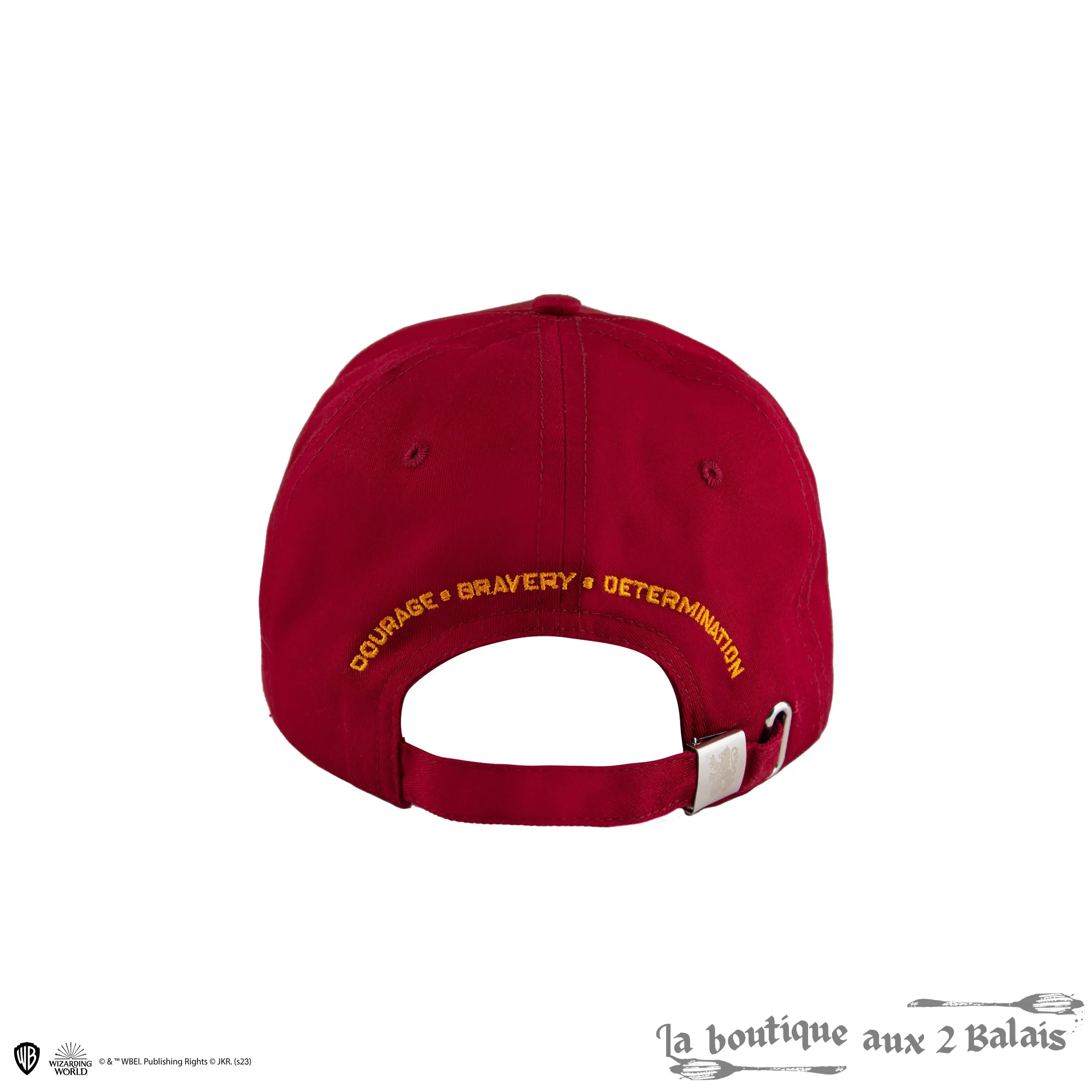 Casquette Gryffondor Harry Potter brodée – 100 % coton