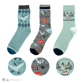 Chaussettes Hedwige x3 Harry Potter - Taille 35 à 45 - Confort -  La boutique Aux 2 Balais