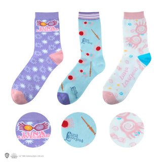 Chaussettes Luna Lovegood x3 Harry Potter - Taille 35 à 45 -  La boutique Aux 2 Balais