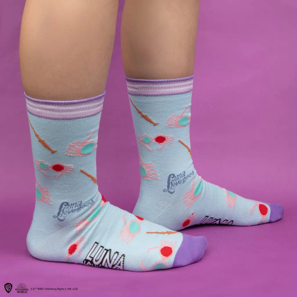 Chaussettes Luna Lovegood x3 Harry Potter - Taille 35 à 45 -  La boutique Aux 2 Balais