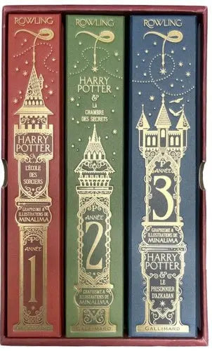 Coffret 3 Livres Harry Potter Minalima -  La boutique Aux 2 Balais