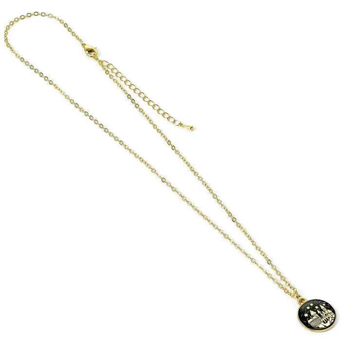 Collier Doré Officiel Château de Poudlard Harry Potter -  La boutique Aux 2 Balais