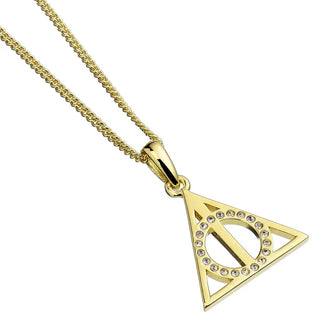 Collier Harry Potter Argent 925 Plaqué Or avec Cristaux Édition Limitée -  La boutique Aux 2 Balais
