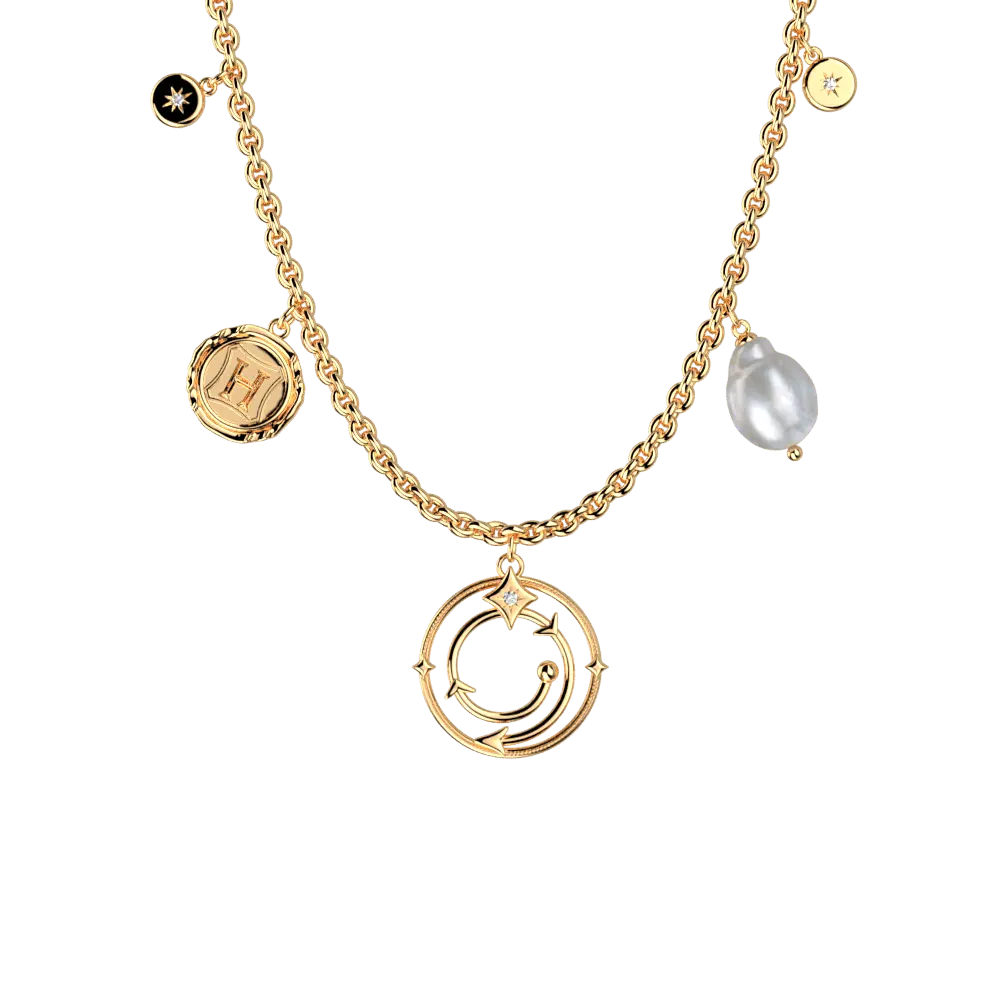 Collier Pampilles Enchantement Harry Potter - Doré