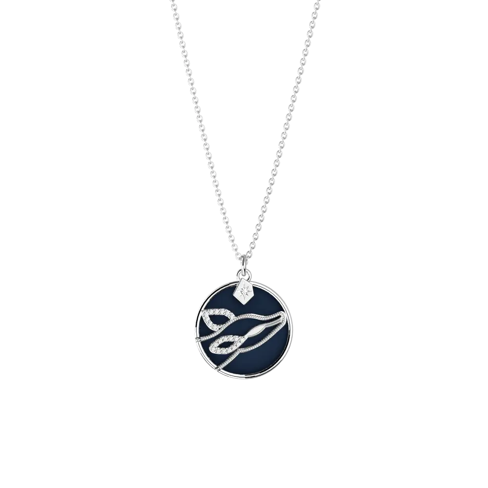 Collier Patronus Biche Harry Potter - Argenté