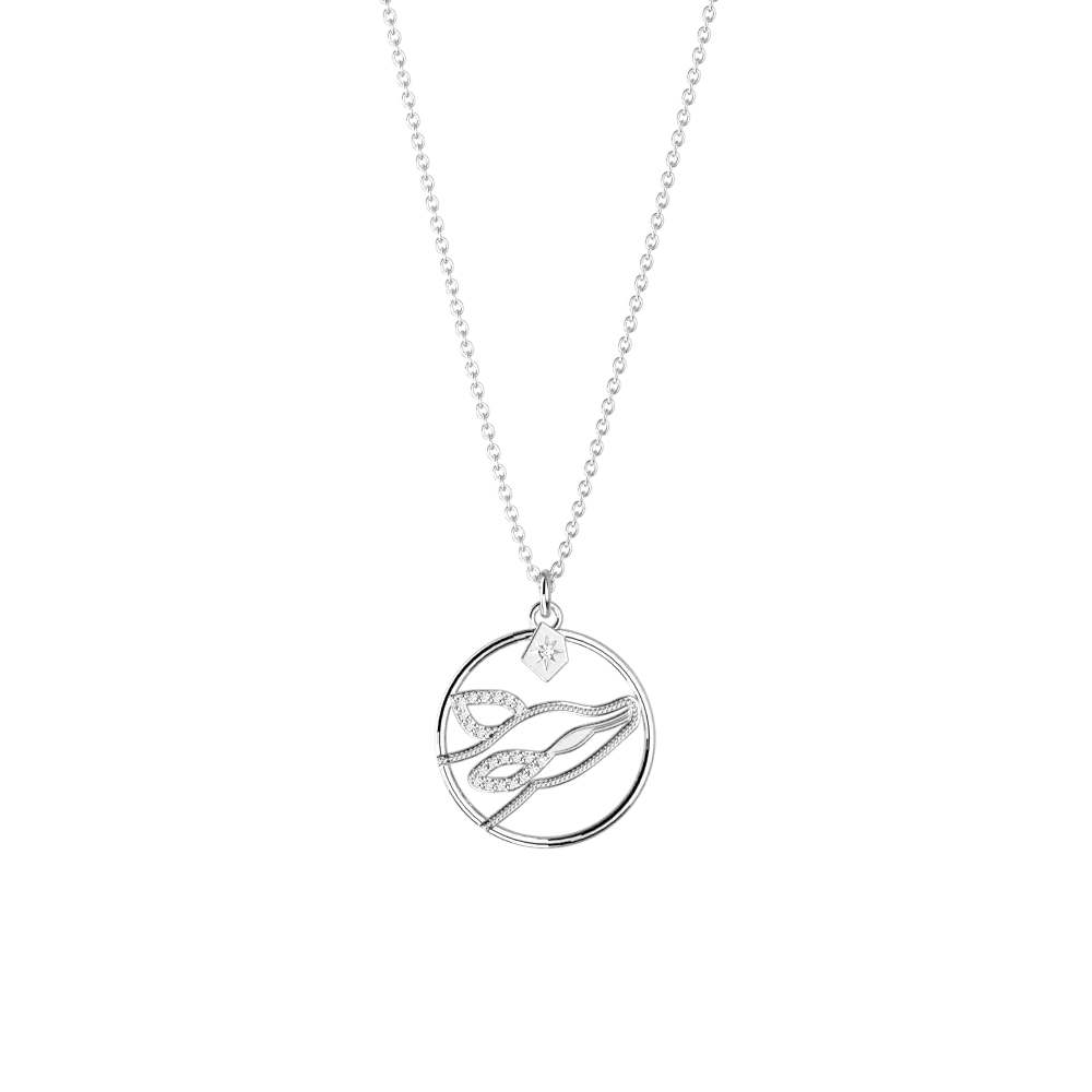 Collier Patronus Biche Harry Potter - Argenté