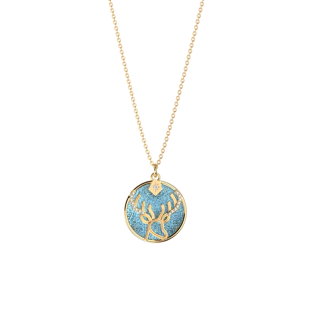 Collier Patronus Cerf Harry Potter - Doré