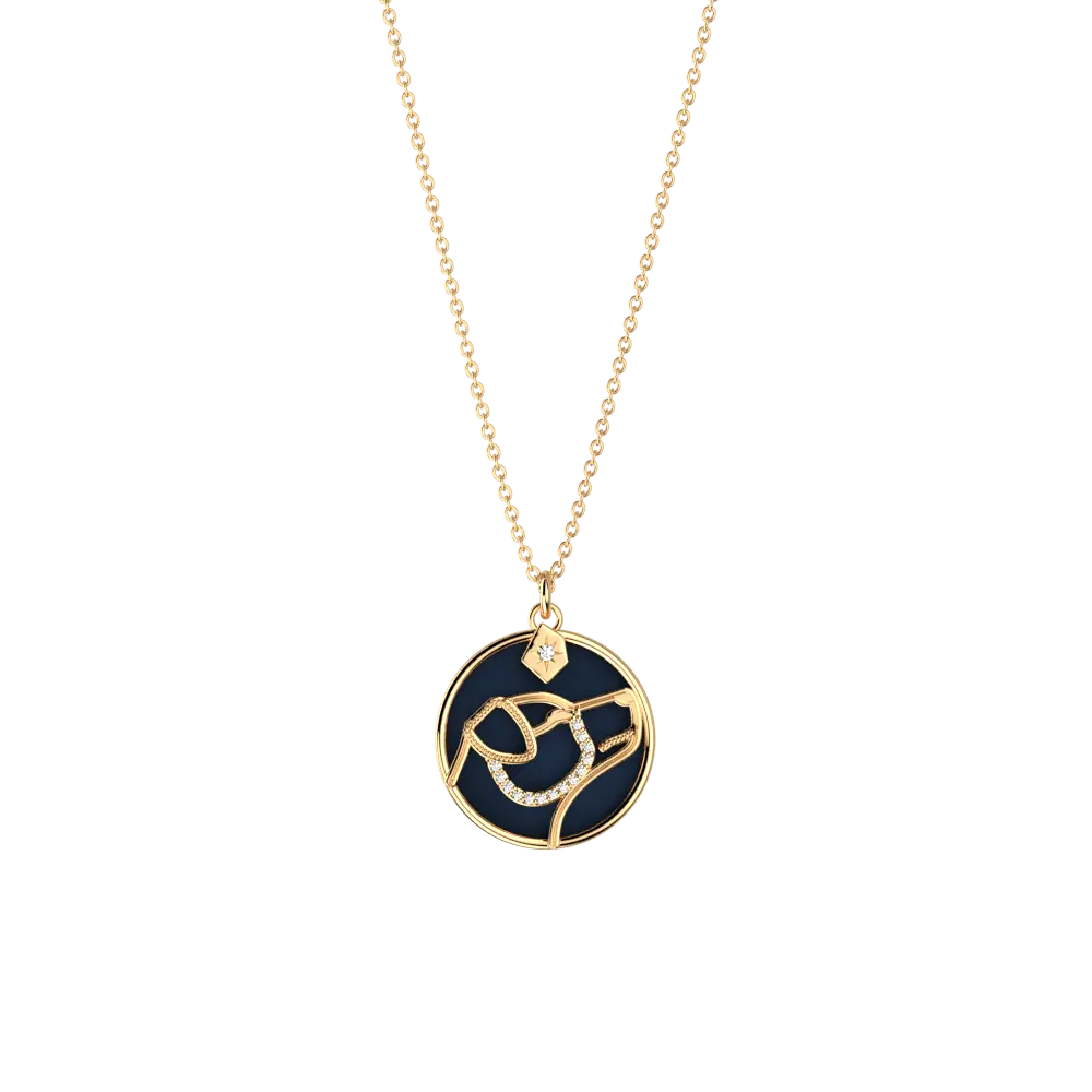 Collier Patronus Chien Harry Potter - Doré