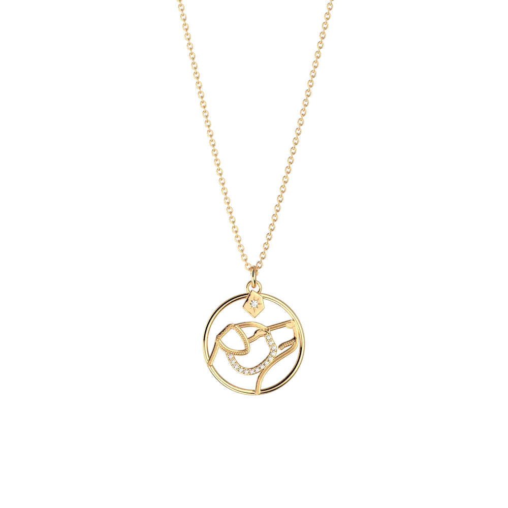 Collier Patronus Chien Harry Potter - Doré