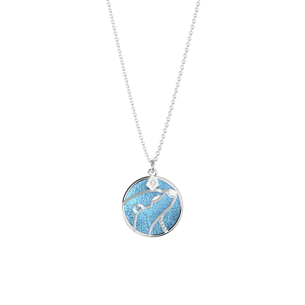 Collier Patronus Loutre Harry Potter - Argenté