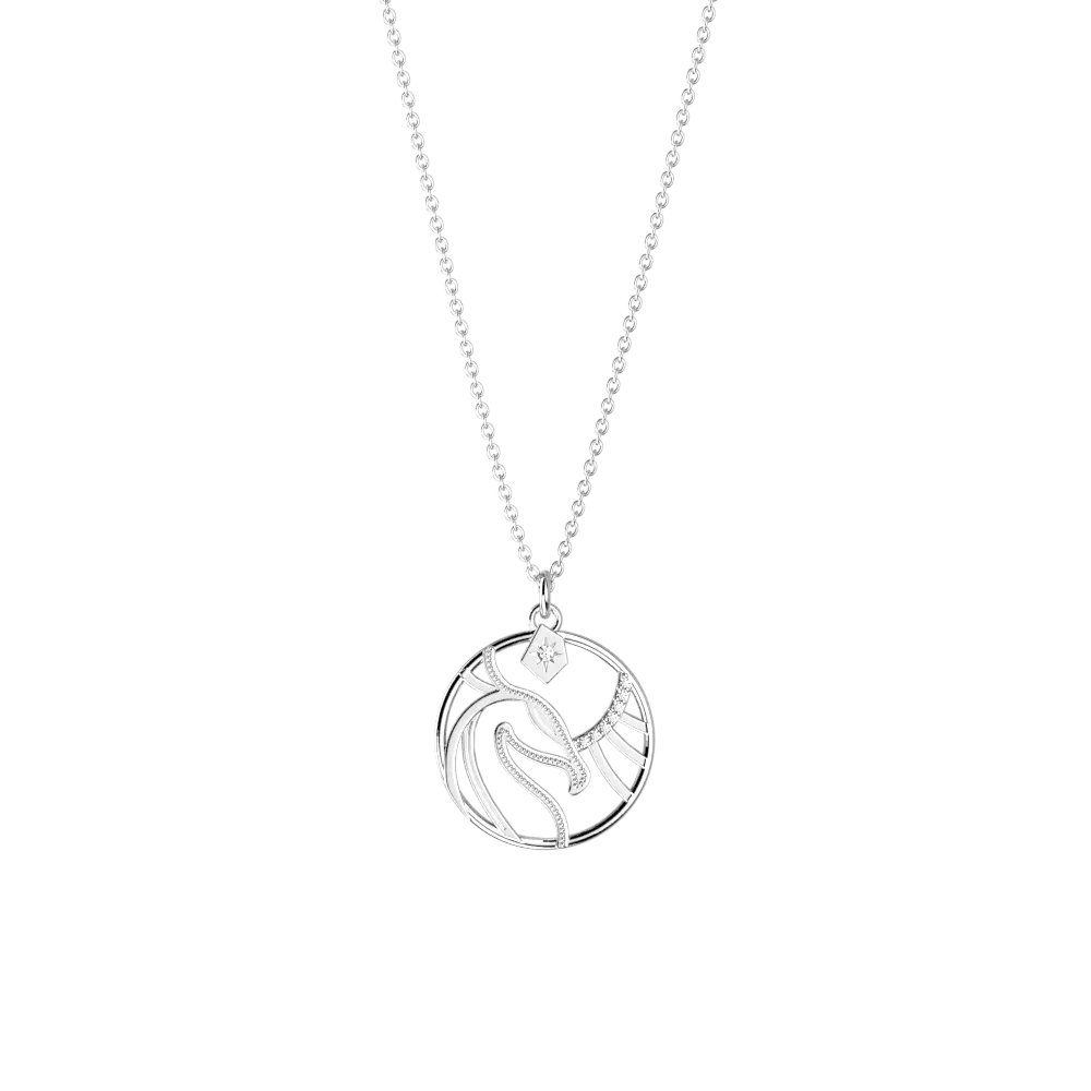 Collier Patronus Phoenix Harry Potter - Argenté