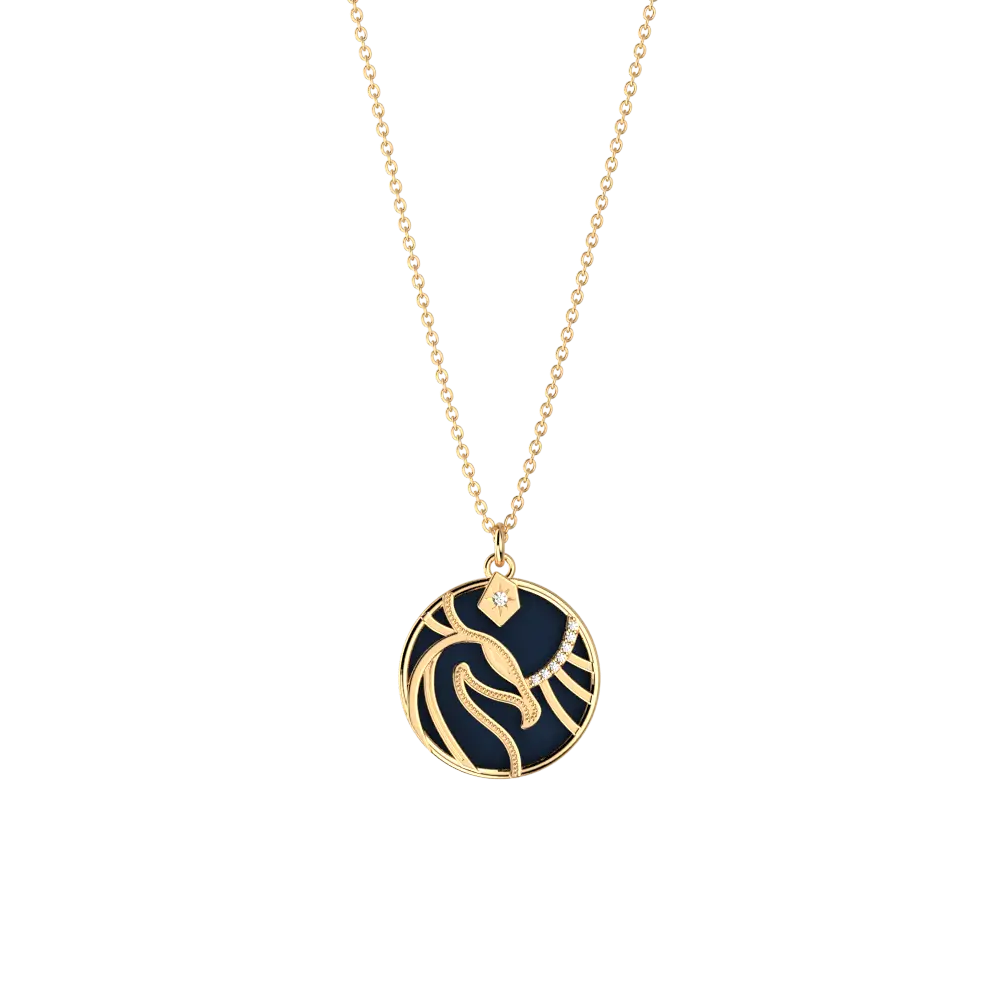 Collier Patronus Phoenix Harry Potter - Doré