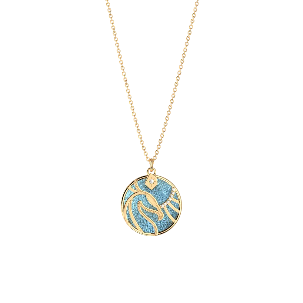 Collier Patronus Phoenix Harry Potter - Doré