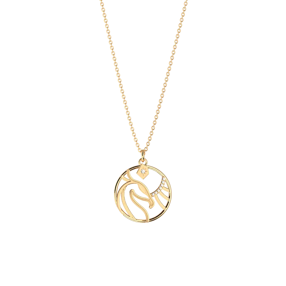 Collier Patronus Phoenix Harry Potter - Doré