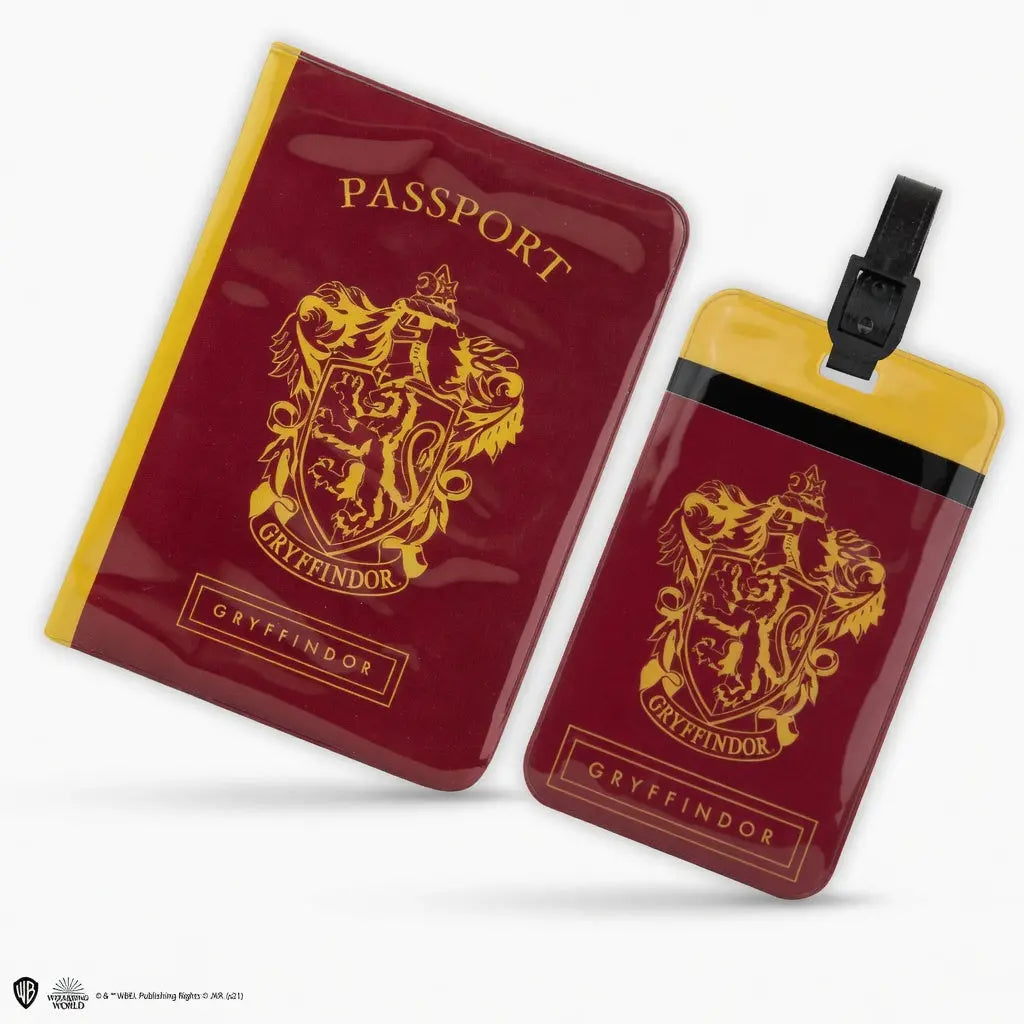Couverture de Passeport et Étiquette Bagage Gryffondor -  La boutique Aux 2 Balais